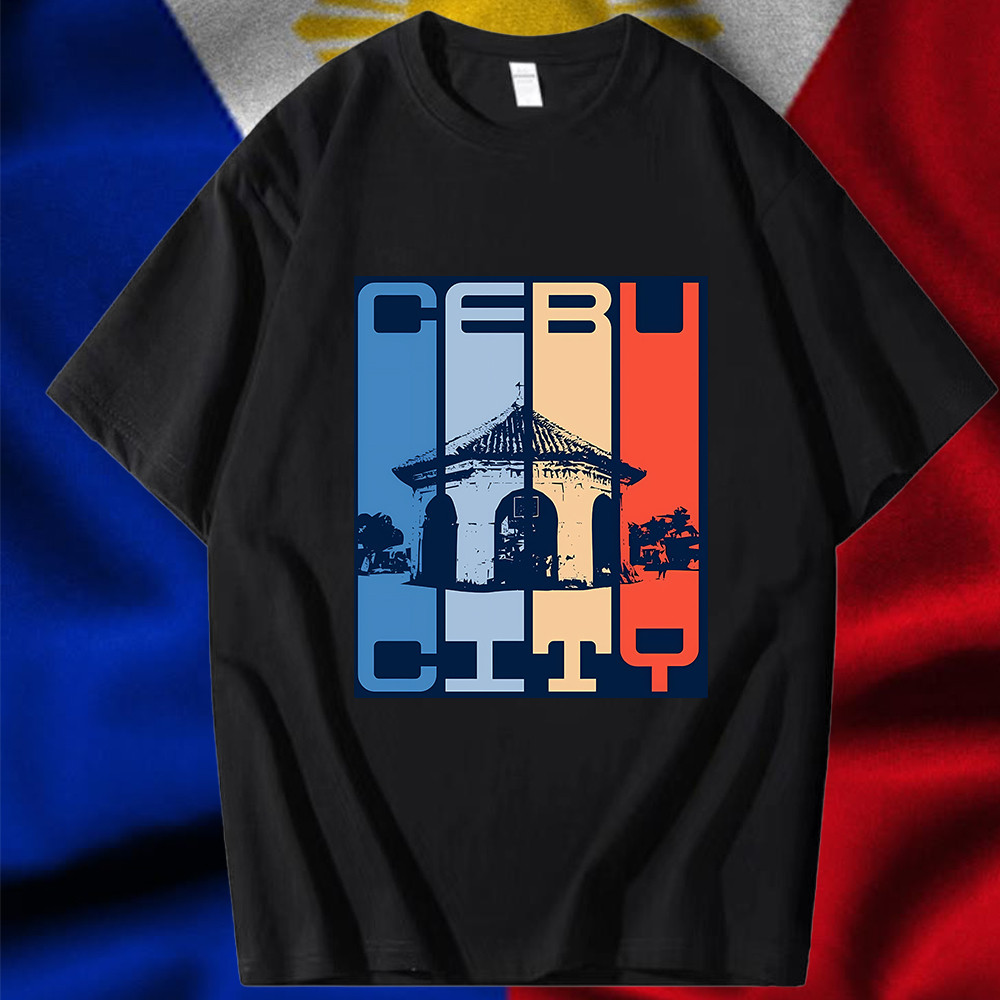 Cebu City Logo printed short sleeved shirt Philippine local style ...