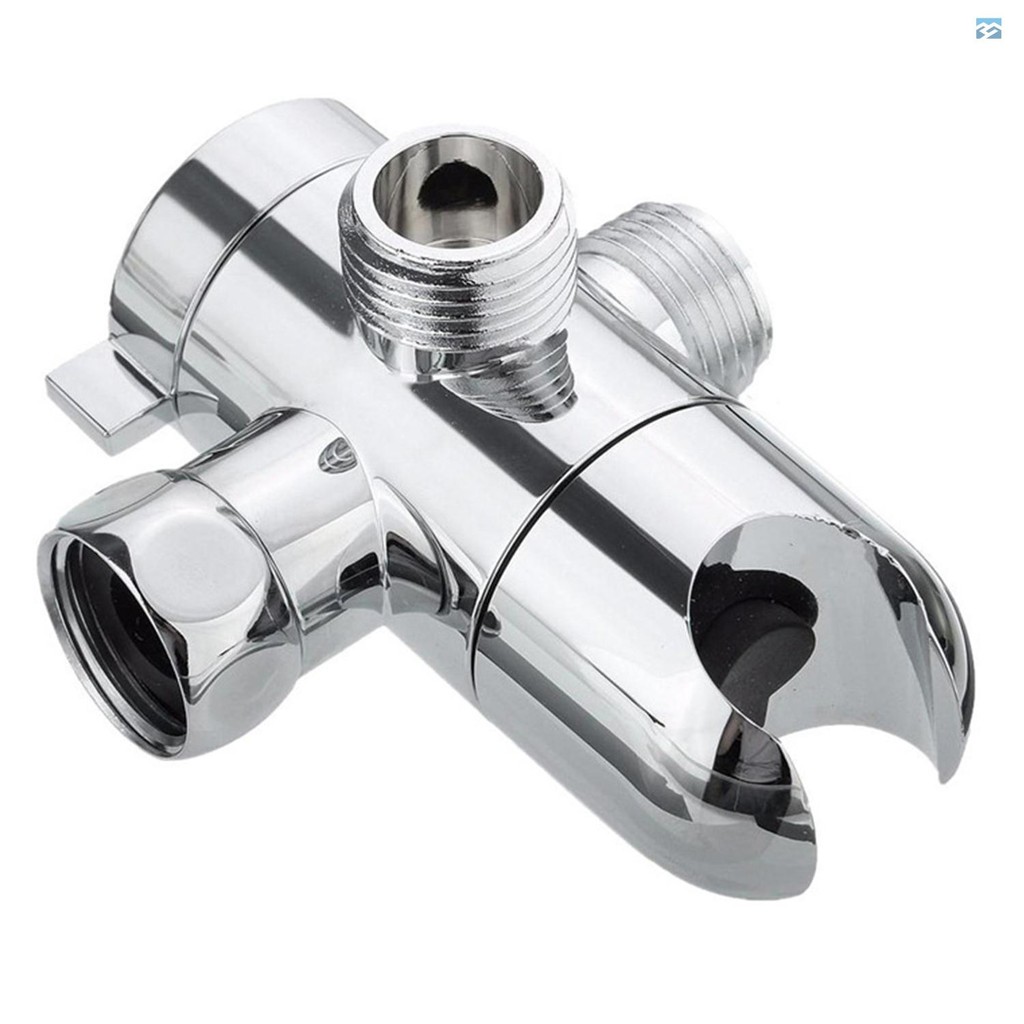 3-Way Shower Diverter Valve – G1/2 Mount, Polished Chrome, ABS, For Handheld Or Fixed Shower Heads
