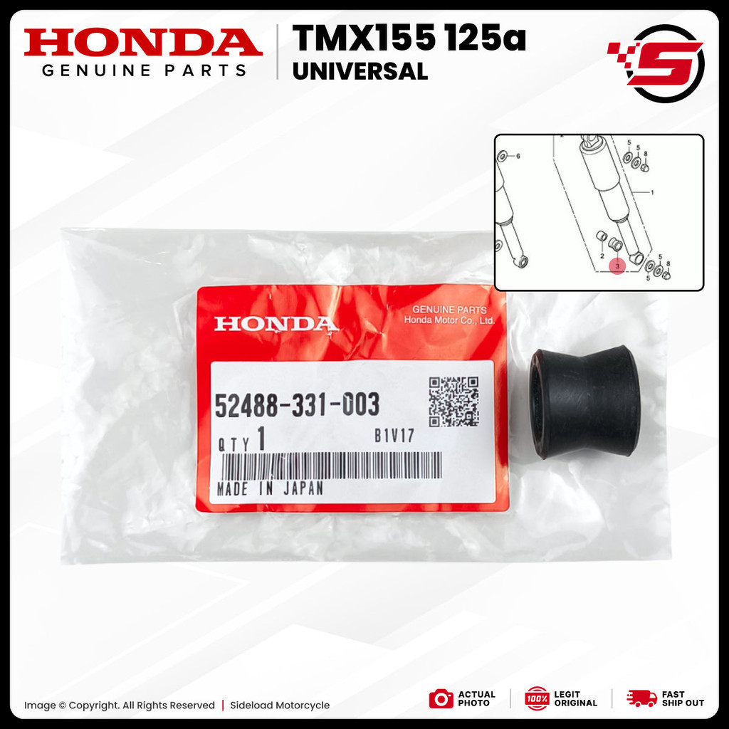 Rubber B, Joint - TMX 155 - Honda Genuine (52488-331-003) | Shopee ...