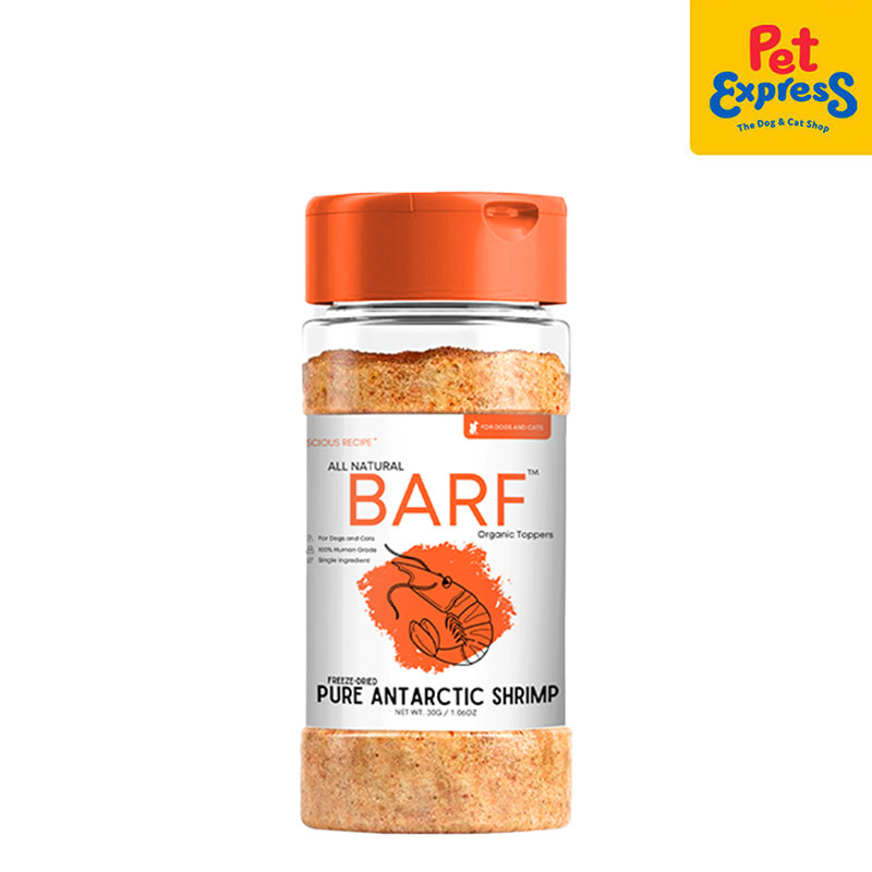 Luscious Recipe All Natural Barf Freeze Dried Antarctic Shrimp Pet ...