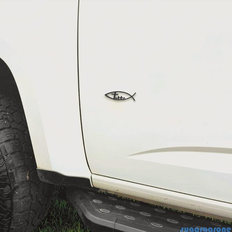Sugar Adhesive Decal Car Fish Decal Sticker Christian Fish Emblems ...