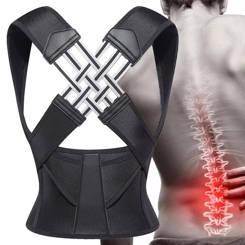 Posture Corrector Back Brace Shoulder Protector Belt Back Support Belt ...