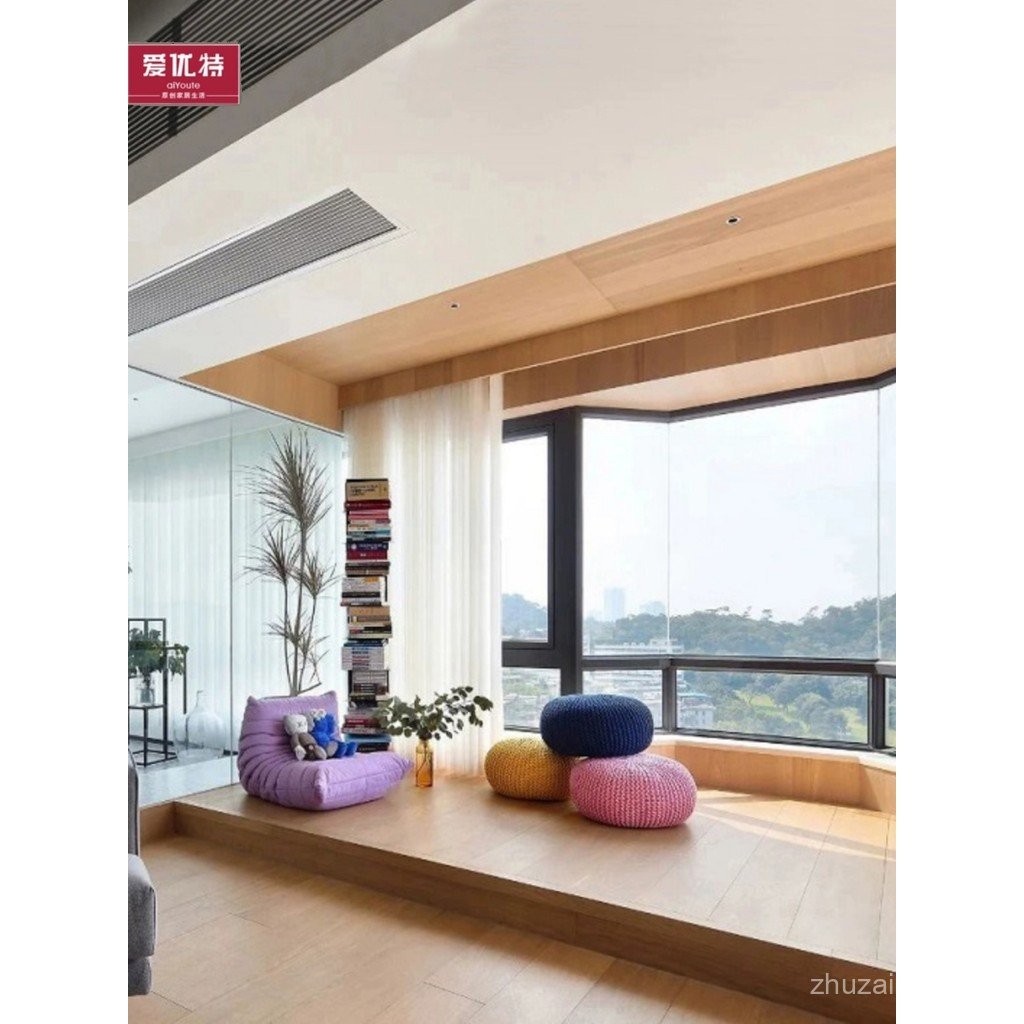 Custom Solid Wood Platform Bed Integrated Bed Tatami Bay Window Living ...