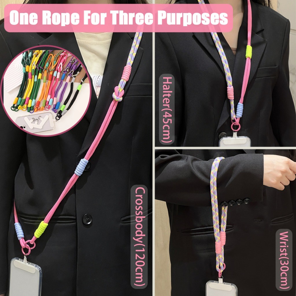 Phone Lanyard Cross-body Carryable Lengthening Anti-lost Phone Chain ...