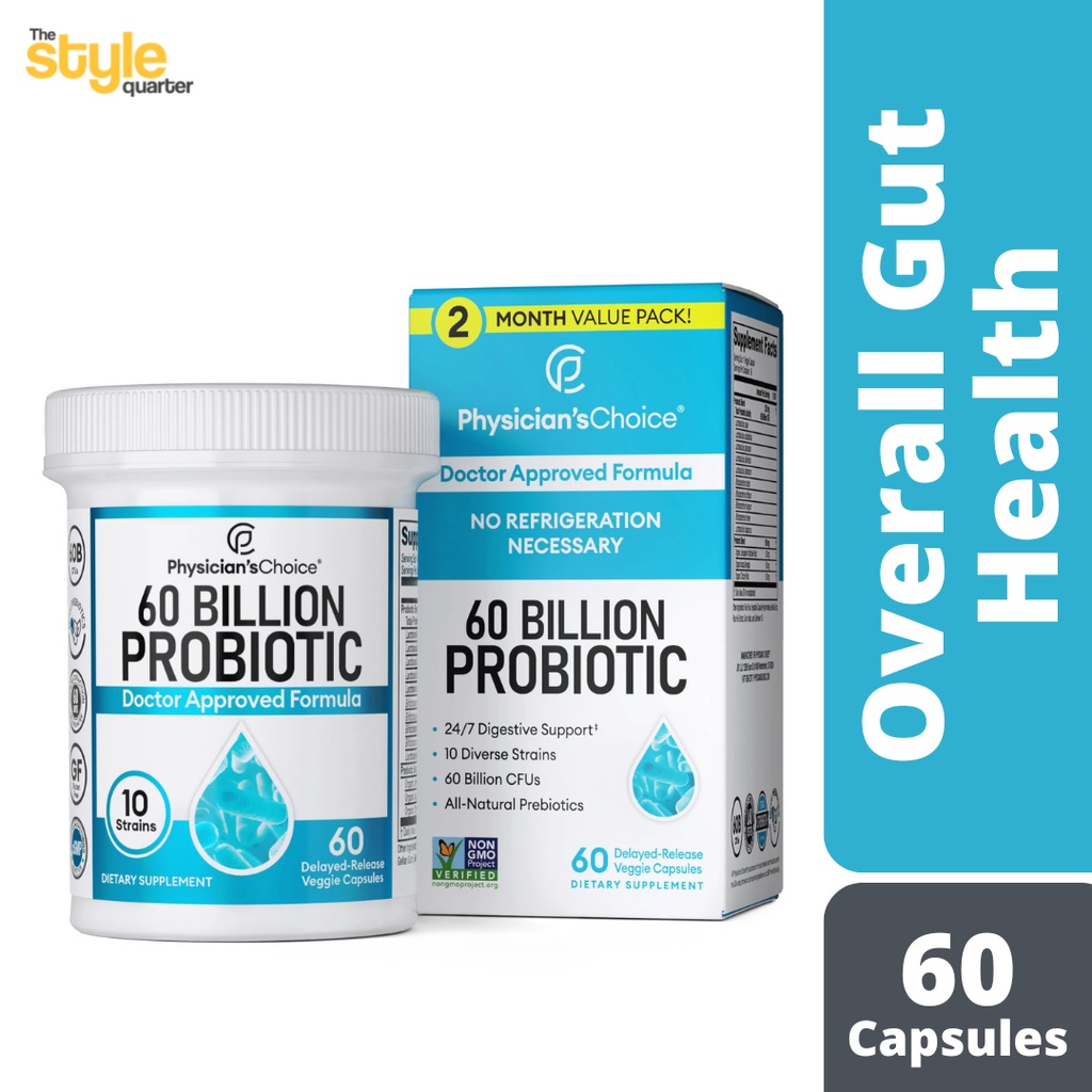 Physician's Choice 60 Billion Probiotics 60 DelayedRelease Veggie