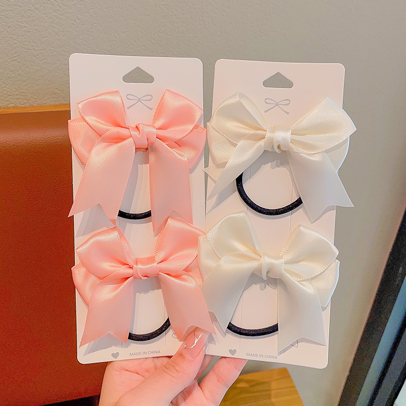 Children's Bow Hair Ties Korean New Girls Sweet Fairy Ponytail Rubber