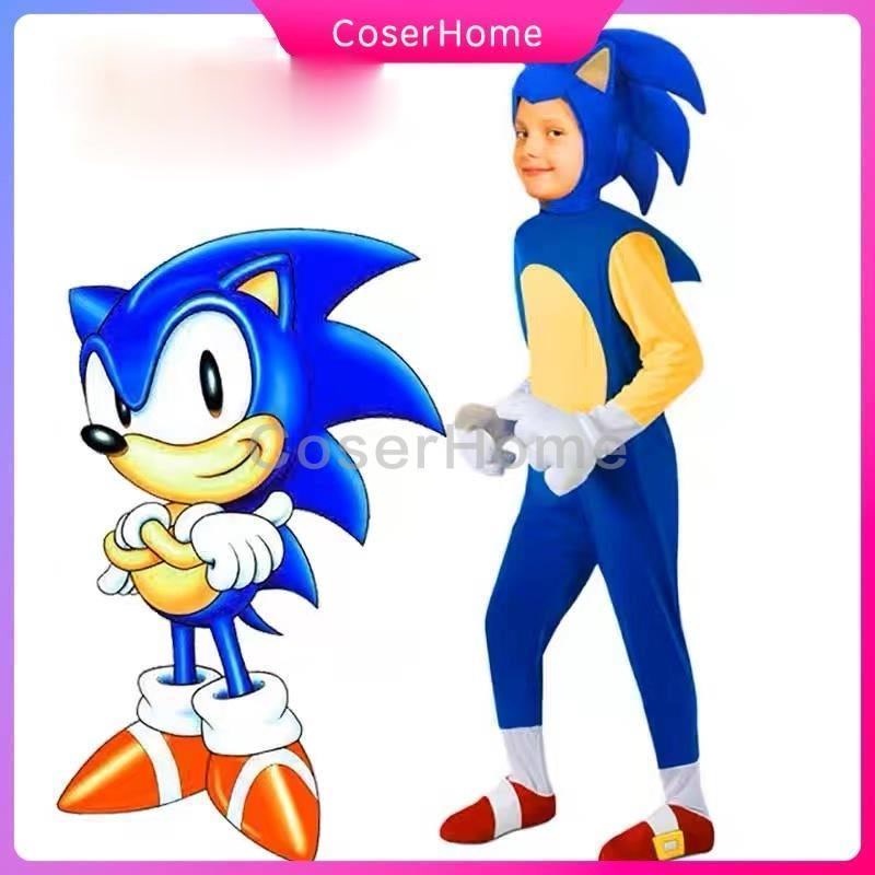 sonic costume for kids boy cosplay sonic costume full set Sonic the hedgehog costume Halloween