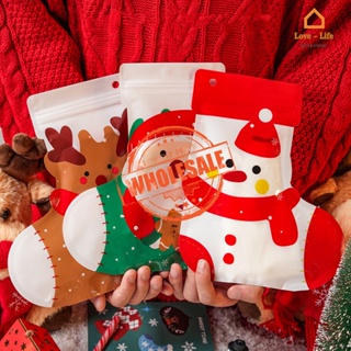 Huiran 50pcs Santa Christmas Tree Elk Pvc Bags Transparent Clear Gift Bag  For Christmas Gift Baking Candy Cookie Packaging Bags - Gift Boxes & Bags -  AliExpress