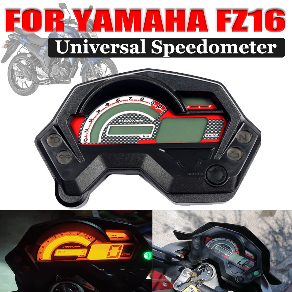 Digital LCD Speedometer Tachometer Gauge Meter For Yamaha FZ16 FZ 16 ...