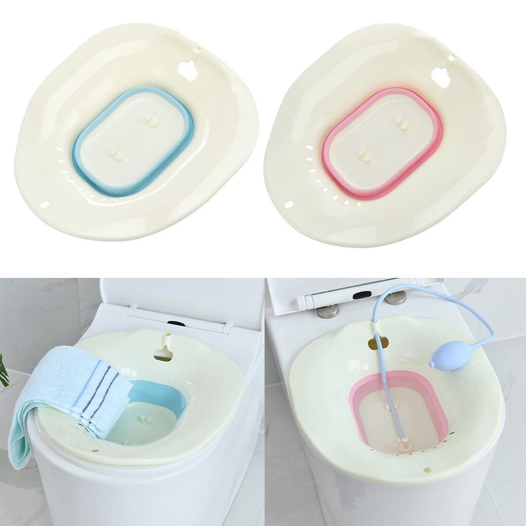 【Hclm】Foldable Plastic Sitz Bath Tubs Perineal Hemorrhoidal Soak Pain Relief Shopee Philippines