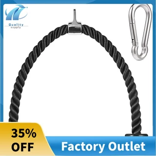 Heavy Duty Tricep Pull Down Single Rope with Snap Hook, Fitness Attachment  Cable Machine Pulldown Rope for Home Gym 