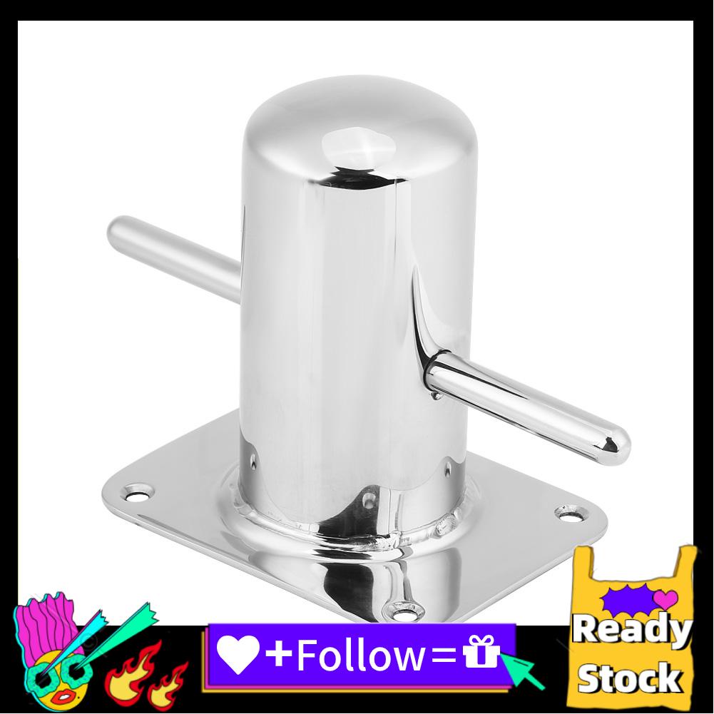 Boat Bollard - Stainless Steel Single Cross Mooring Cleat, 316 Marine Grade, 120x90mm, For Yacht & Boat Mooring - View #6