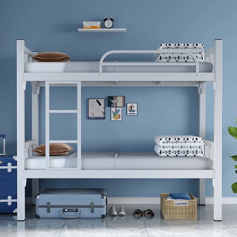 Bunk Bed with Stairs Bed Frame Double Deck Bed Adults Bed Student