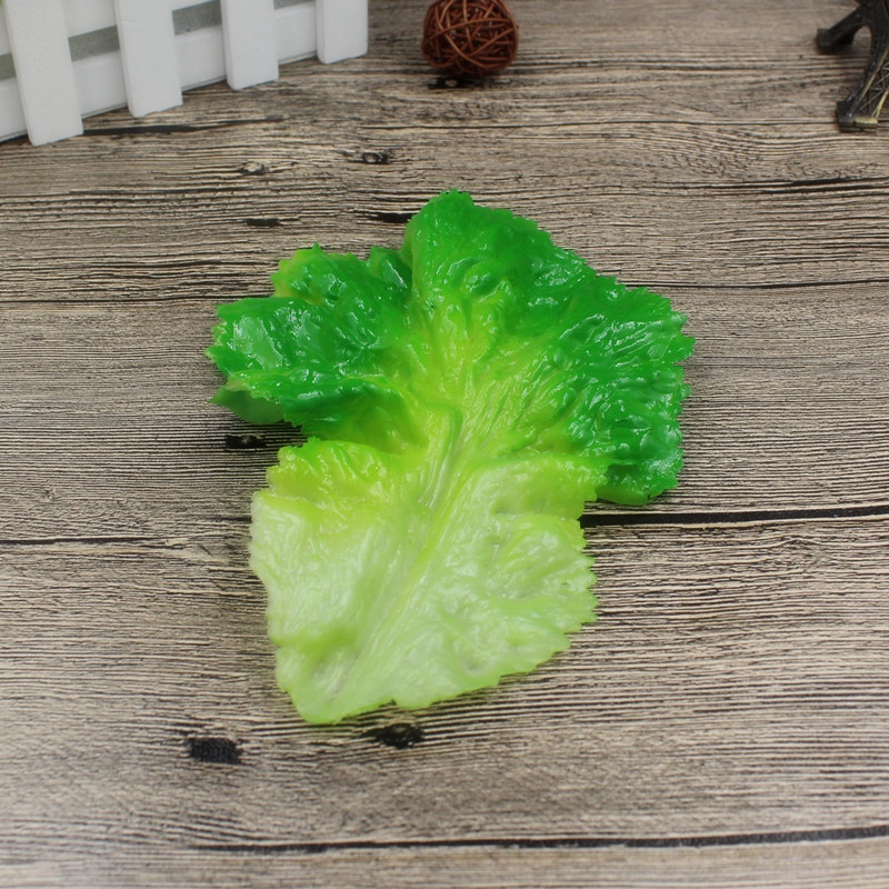 10 Pcs Fake Lettuce Leaves Atificial Geen Vegetables