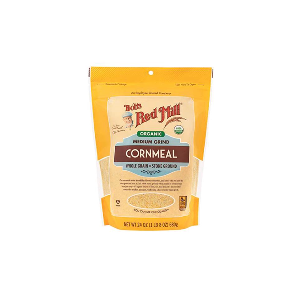 Grocer Farmer Bob's Red Mill Organic Medium Grind Cornmeal 680g