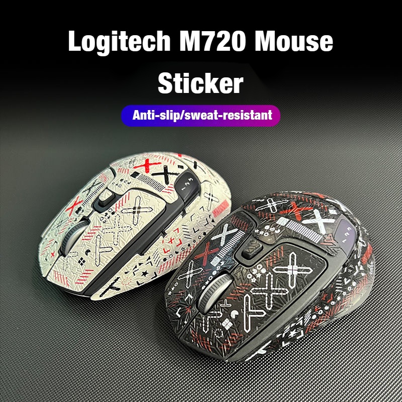 Mouse Stickers Anti-Slip Tape for Logitech M720 Wireless Mouse Sweat ...