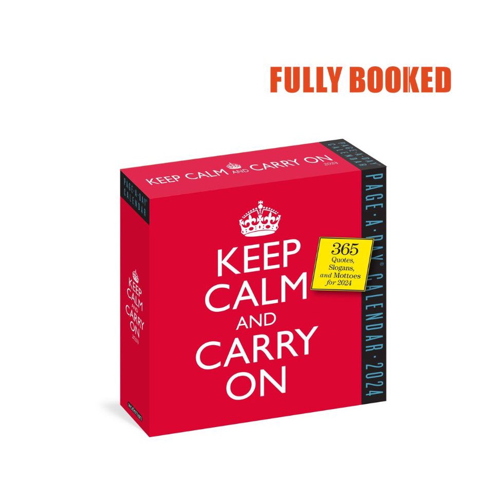 Keep Calm and Carry On PageADay Calendar 2024 365 Quotes, Slogans