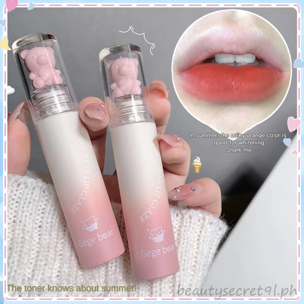 Gege Bear Powder Mist Milk Cream Mist Face Lip Glaze Milk Cake Lip ...