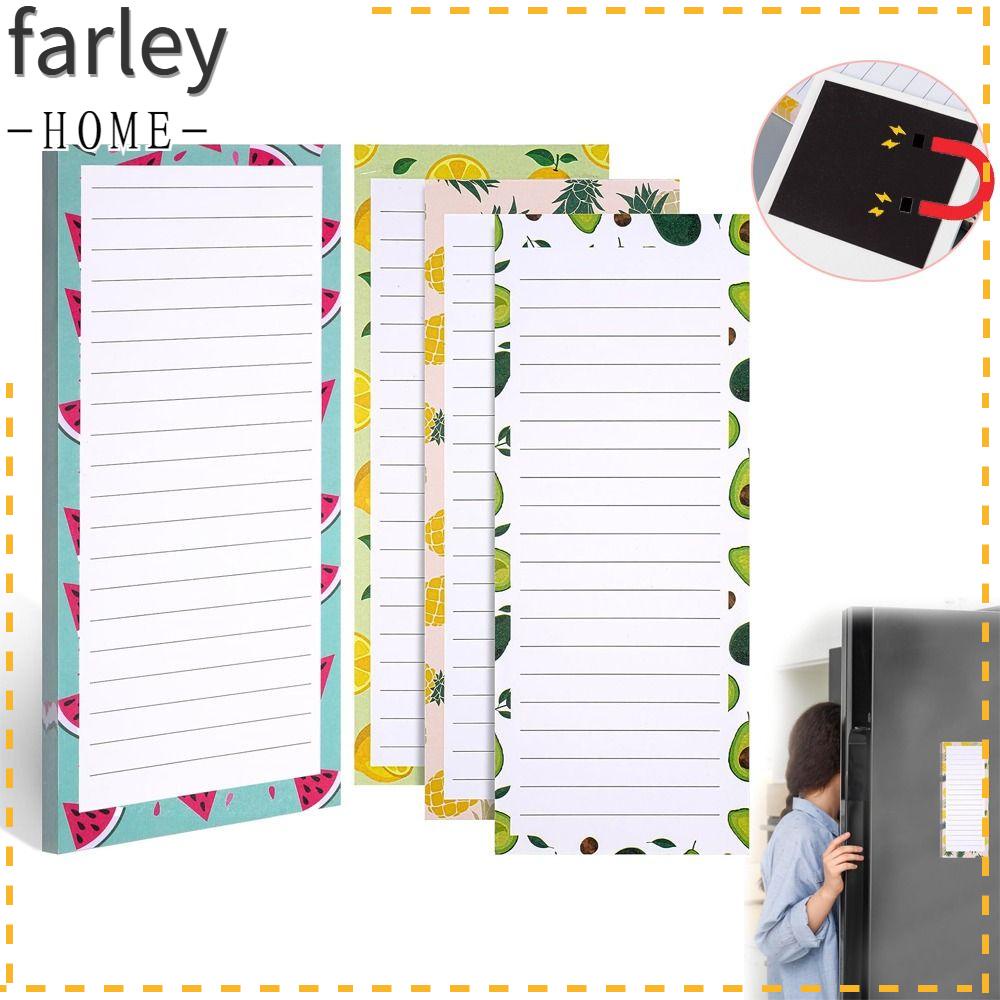 FARLEY Magnetic Notepad, Printing Planner Note Pad Magnetic Shopping ...