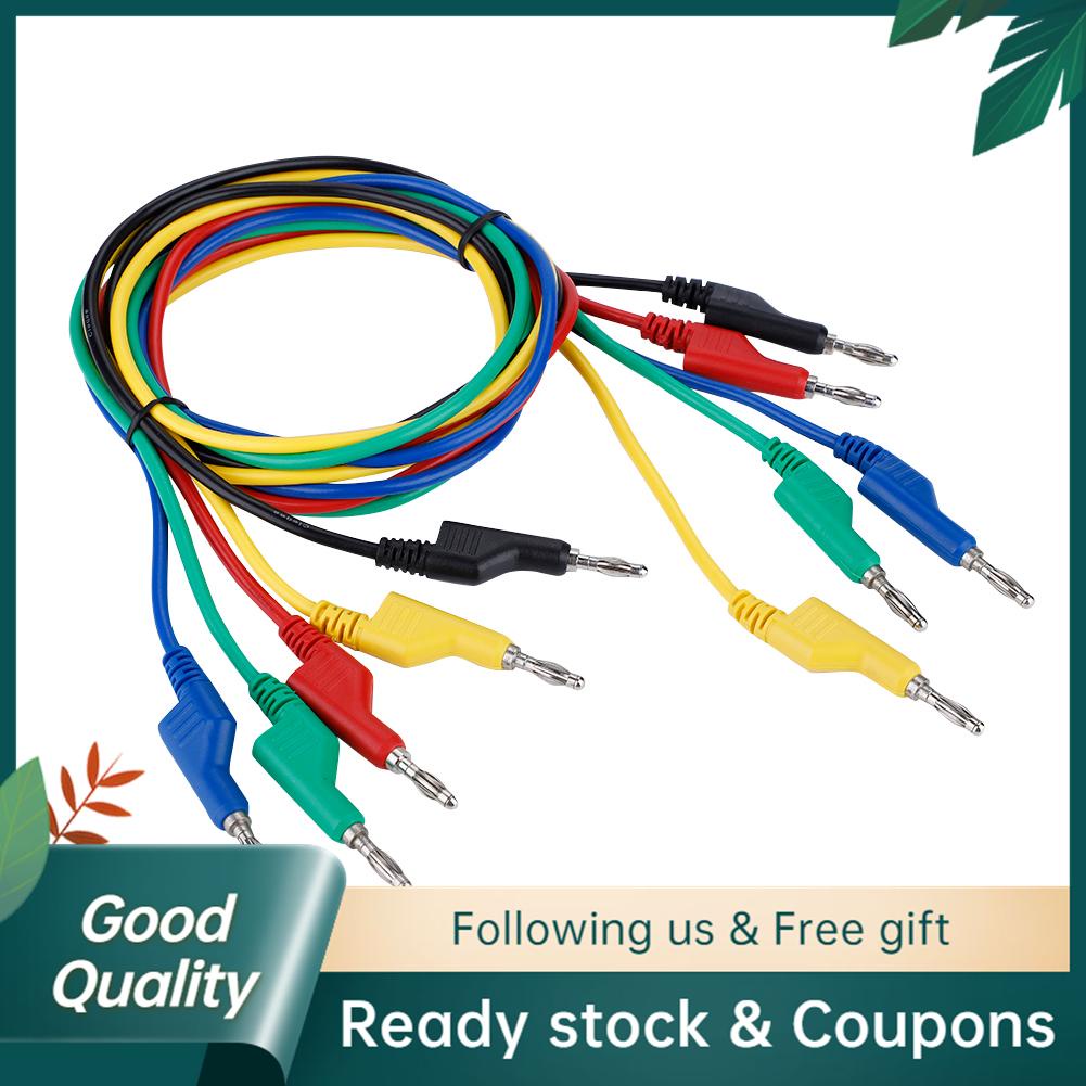 Haichao 5pcs P1036 High Voltage Double Headed 1M 4mm Banana Plug Cable ...