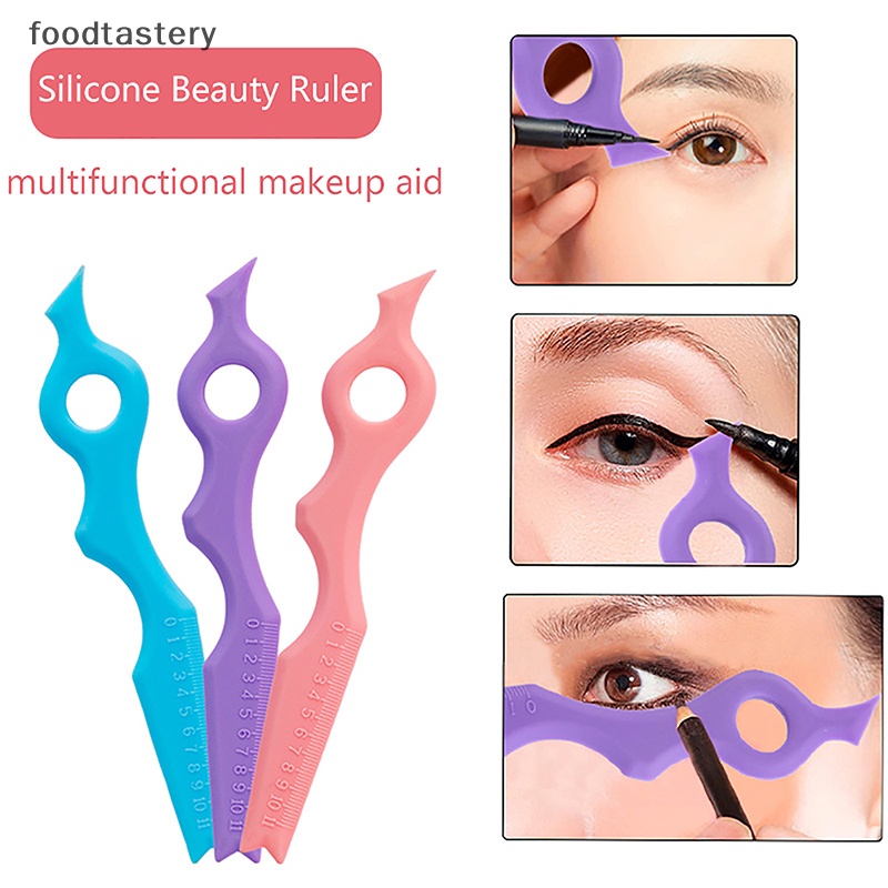 FTY Resusable Silicone Eyeliner Ruler Eye Makeup Stencils Eyeliner