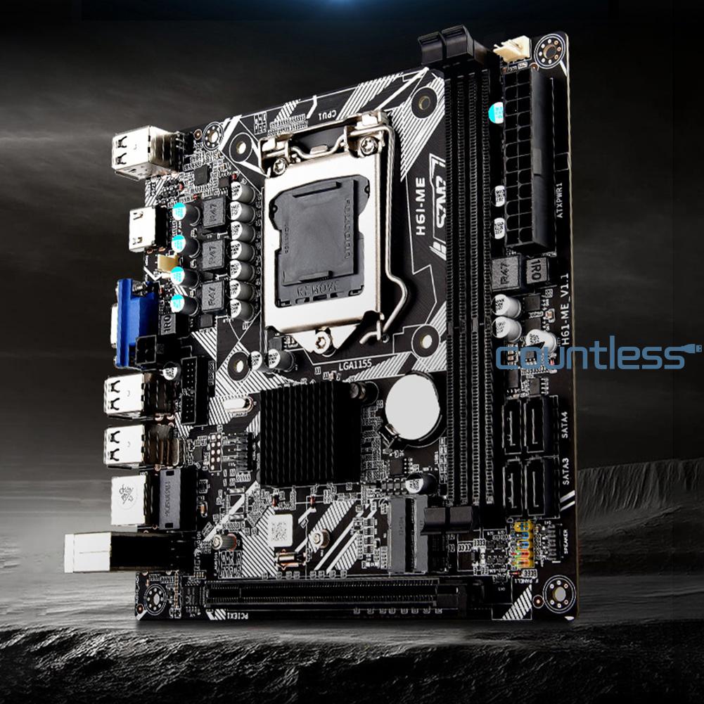 H61-ME mini ITX Motherboard LGA 1155 Support NVME M.2 WIFI Bluetooth ...