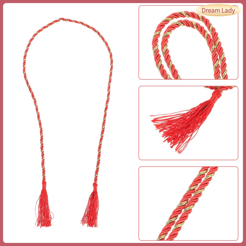 Fringe Trim Yukata Accessories Kimonos Tassel Belt Dress Miss Vintage