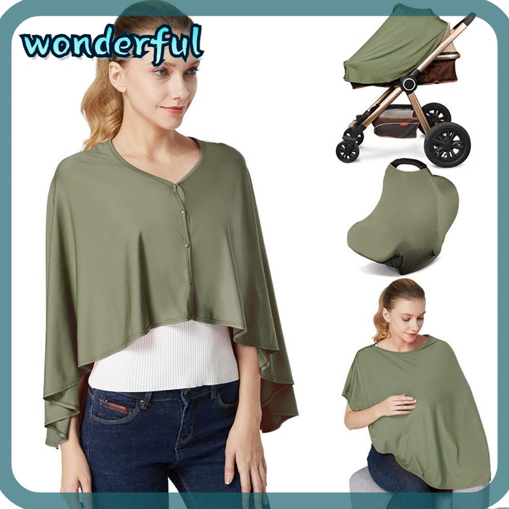 WONDER Nursing Cover, Multifunctional Solid Color Baby Nursing Poncho