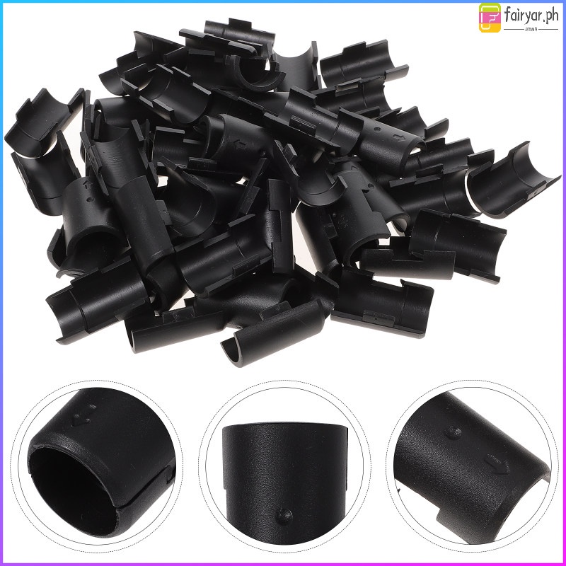 32 Pairs Wire Shelving Sleeves Wire Shelf Lock Clips Plastic Shelving
