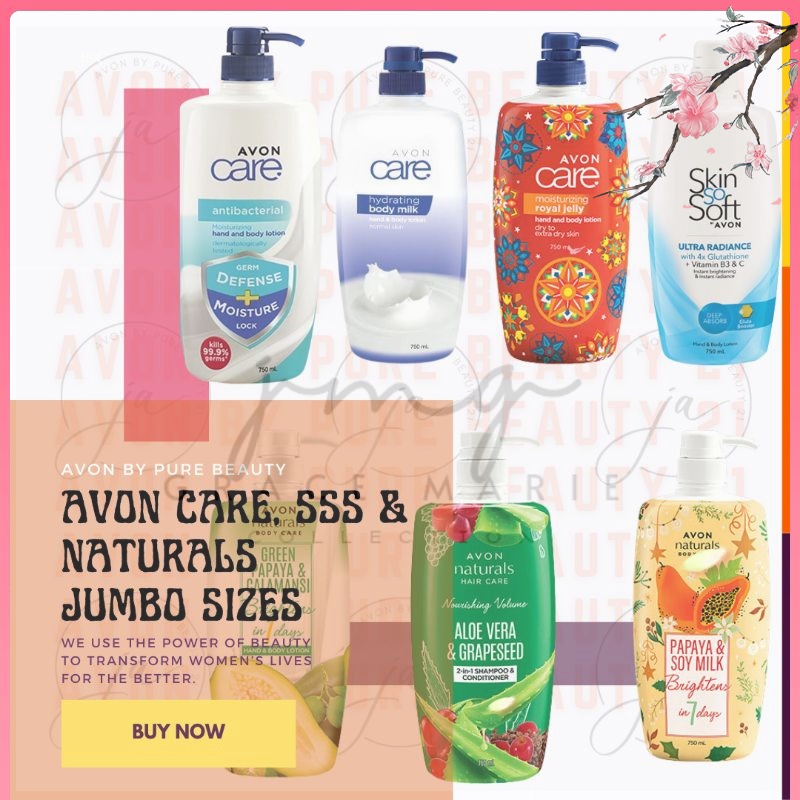 Bath and Body Avon Care, SSS and Naturals Hand & Body Lotion 750 ML