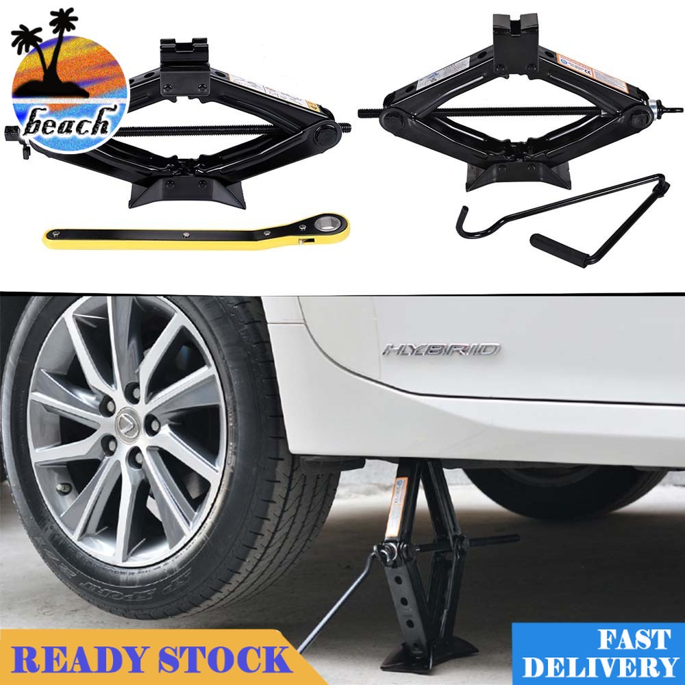 Heavy Duty Scissor Car Hydraulic Jack Repair Emergency Tool Manual