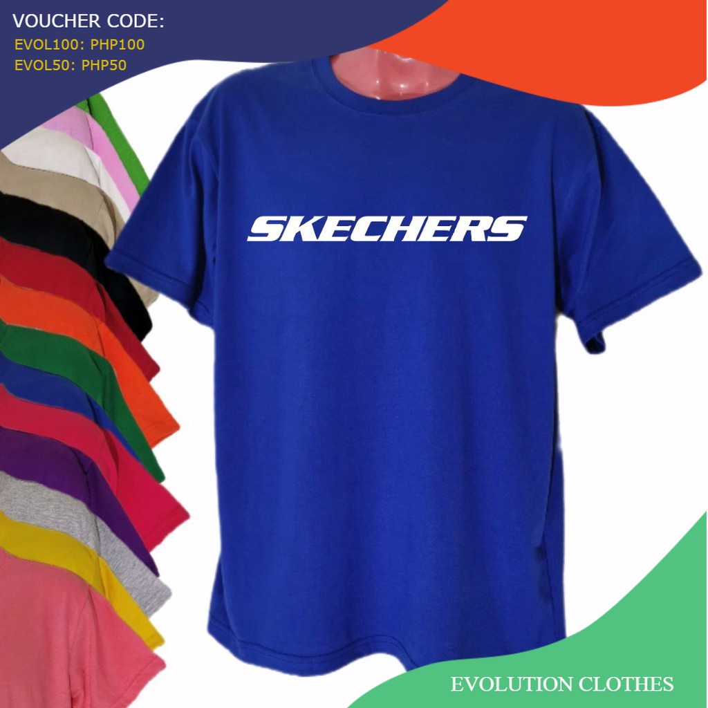 T-shirt SKECHERS BLACK TXT design shirt short sleeve Unisex for Men Women