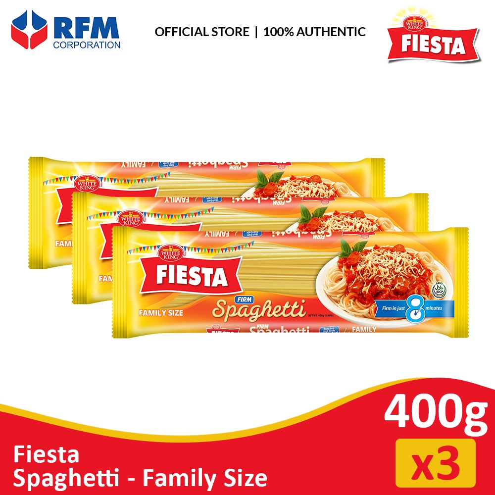 FIESTA Family Size Spaghetti 400g Set of 3s Shopee Philippines