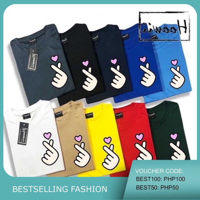 Oppa Heart sign customized tshirt high quality guaranteed | Shopee ...
