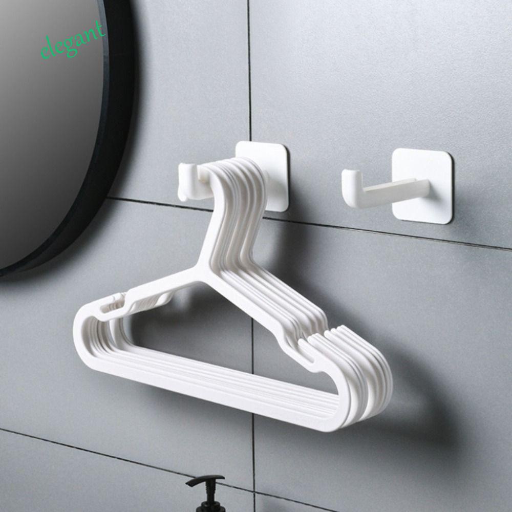 ELEGANT L-shaped Hook, Plastic Self-Adhesives Cloth Hanger Hook ...