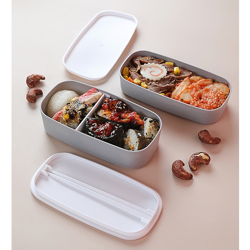 Lunch Box Bento Box Food Grade Material Double-Layer Split Lunch Box ...