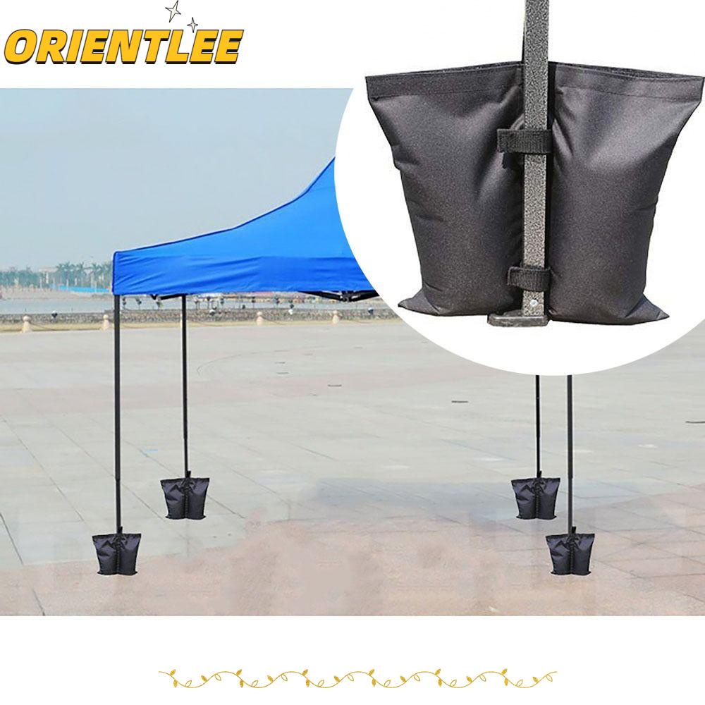ORIENTLEE Tent Sand Bags, Fixing Awning Tent Stand, Instant Feet Black