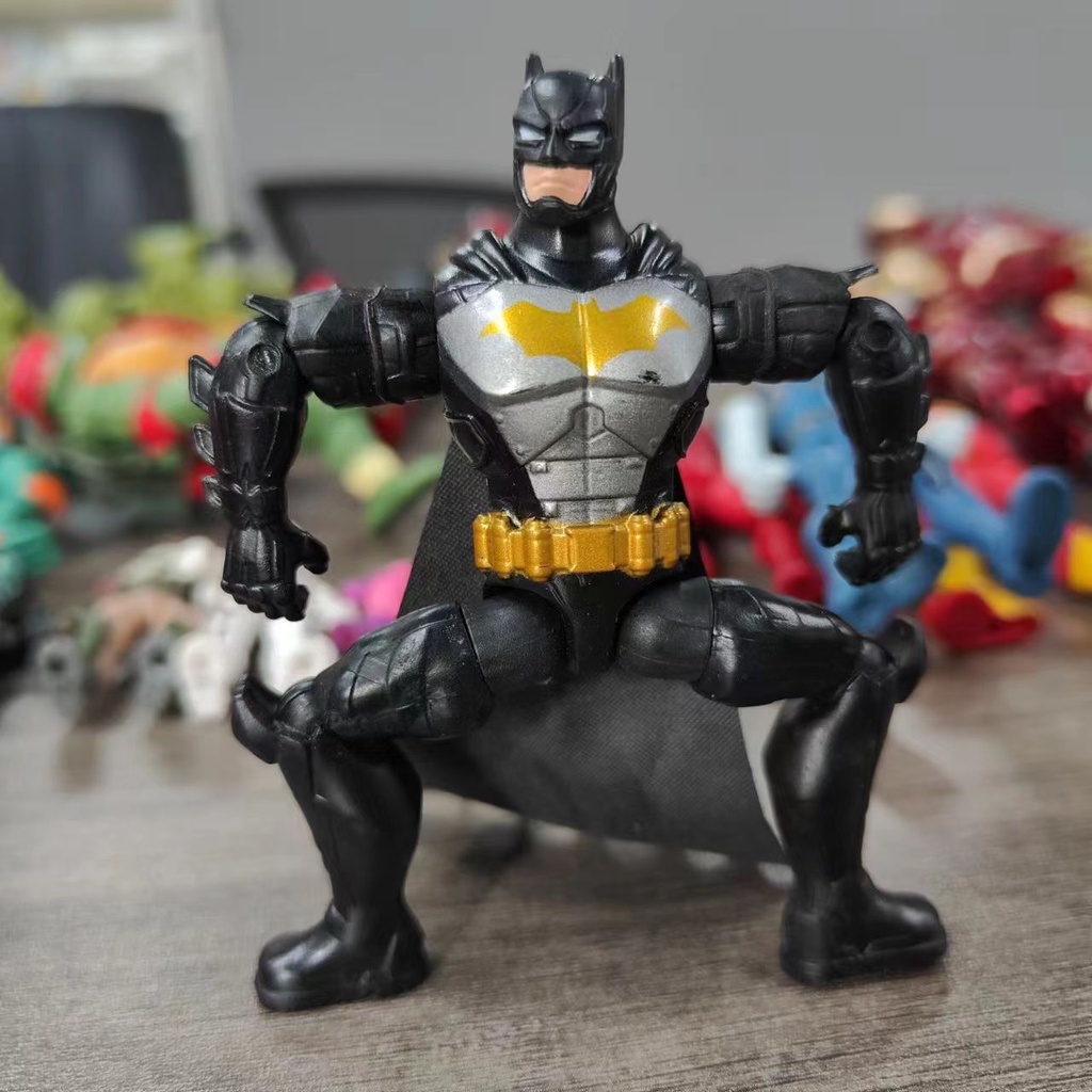 Genuine DC Bulk 12cm Black Batman Justice League Figure Model | Shopee