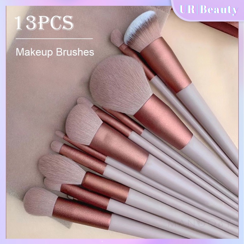 13 PCS Makeup Brushes Set Eye Shadow Foundation Women Cosmetic Brush  Eyeshadow Blush Beauty Soft Make Up Tools