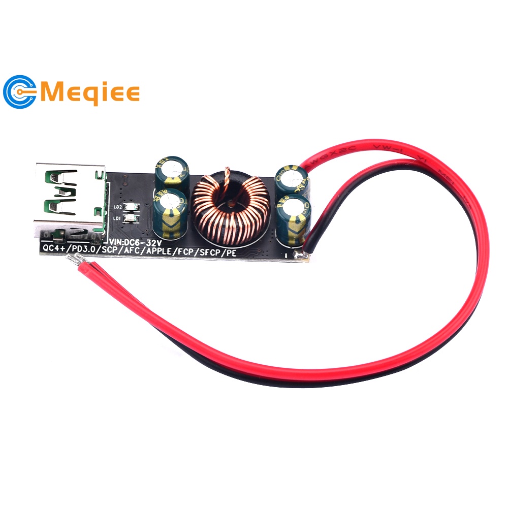 HiLetgo 2PCS DC-DC Buck Module - 6V-32V To QC3.0 Fast Charging USB Converter Board - View #11