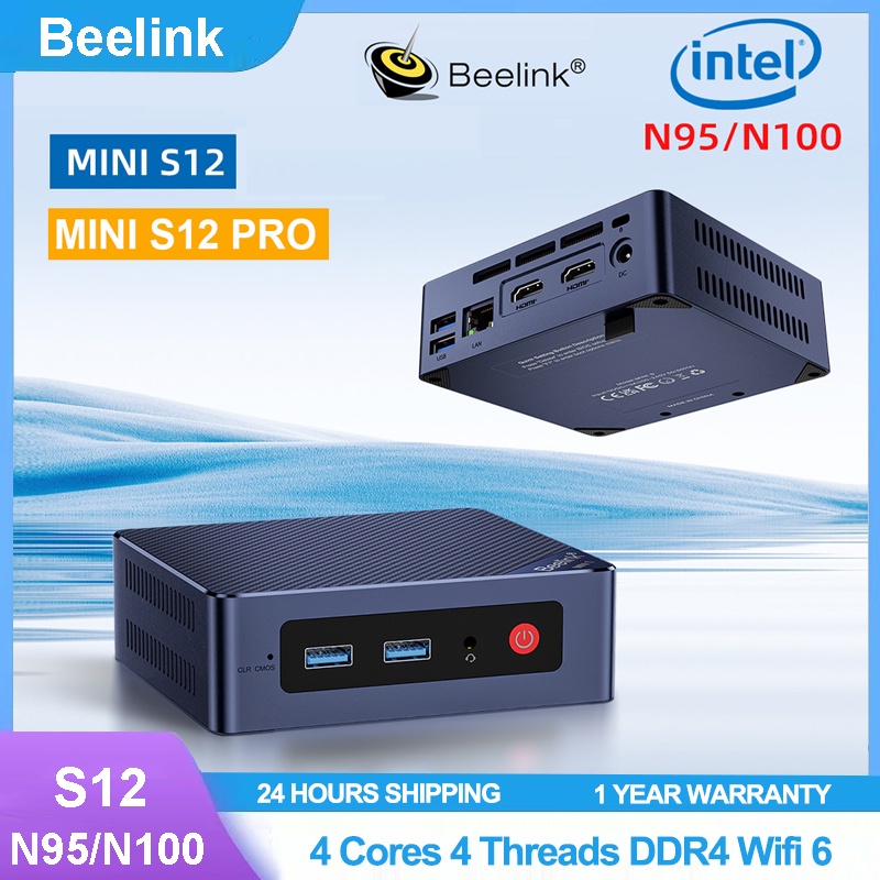 Beelink MINI S12 Pro N95 /N100 Mini PC 12th Windows 11 DDR4 16GB