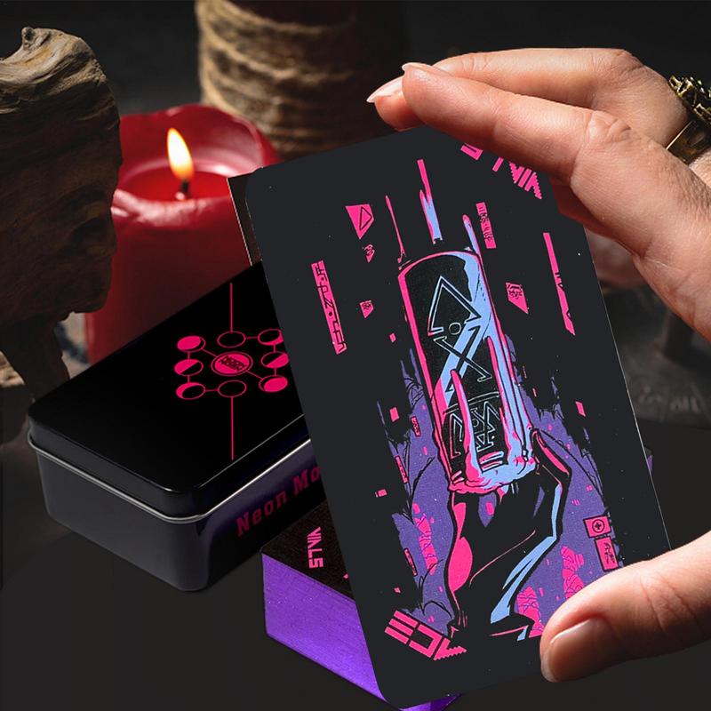 Neon Moon Tarot Game Tarot Card Deck Oracle Card Game For Adult Fun