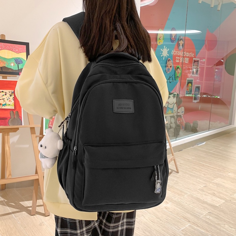 Fashion women's backpack Korean casual backpack Japanese travel ...