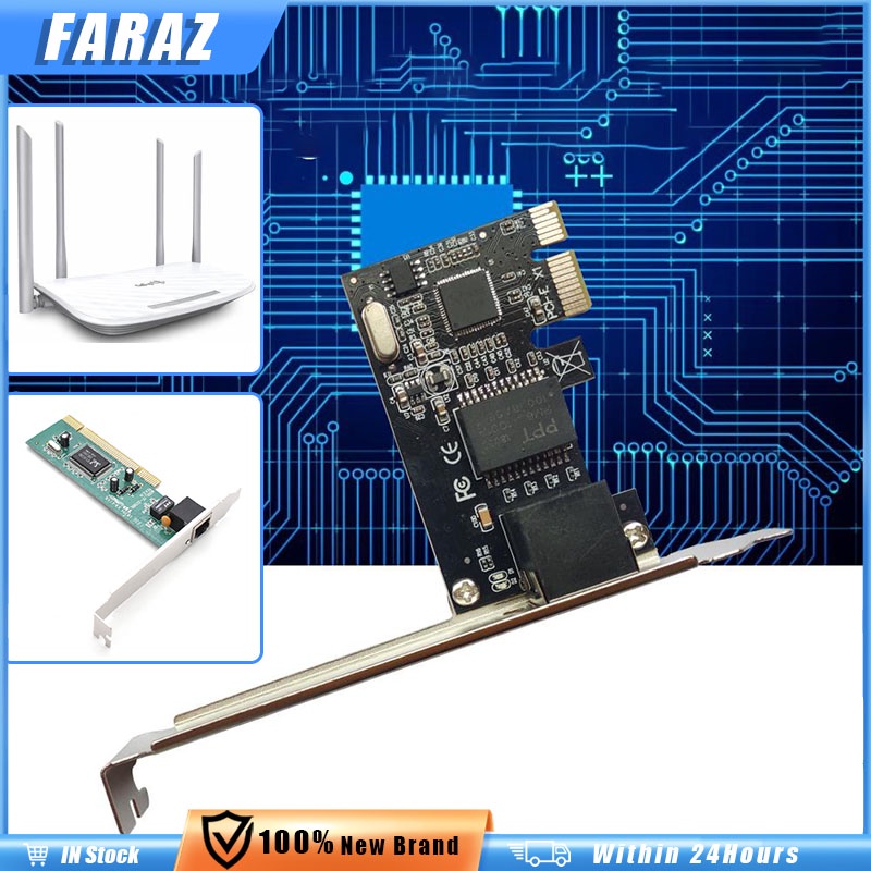 100/1000Mbps Gigabit Ethernet PCIE/PCI Wired Network Card RJ45 LAN ...