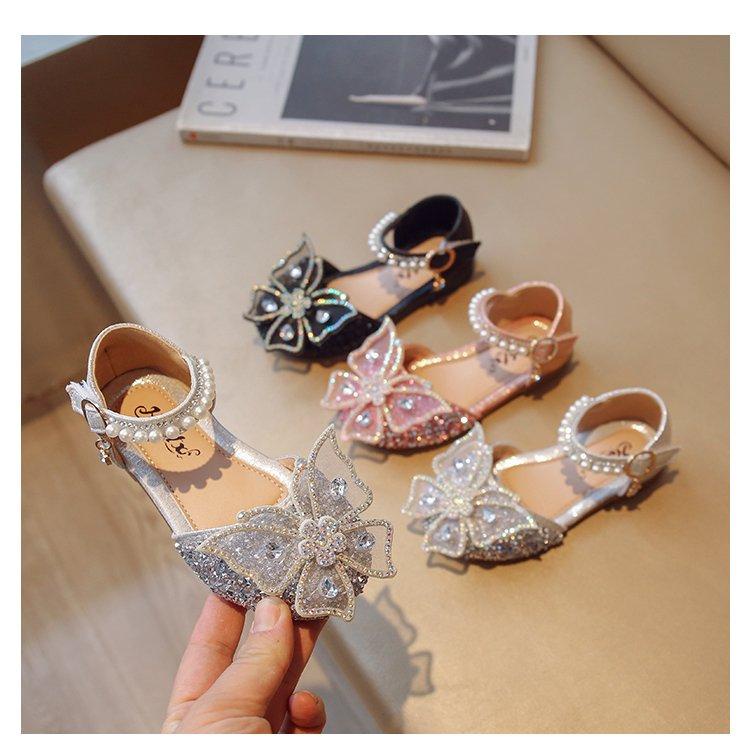 Kids Shoes  Baby Girl Walking Shoes with Breathable and Non Slip Mesh Bow Princess Shoes with Non Slip Soft Soles