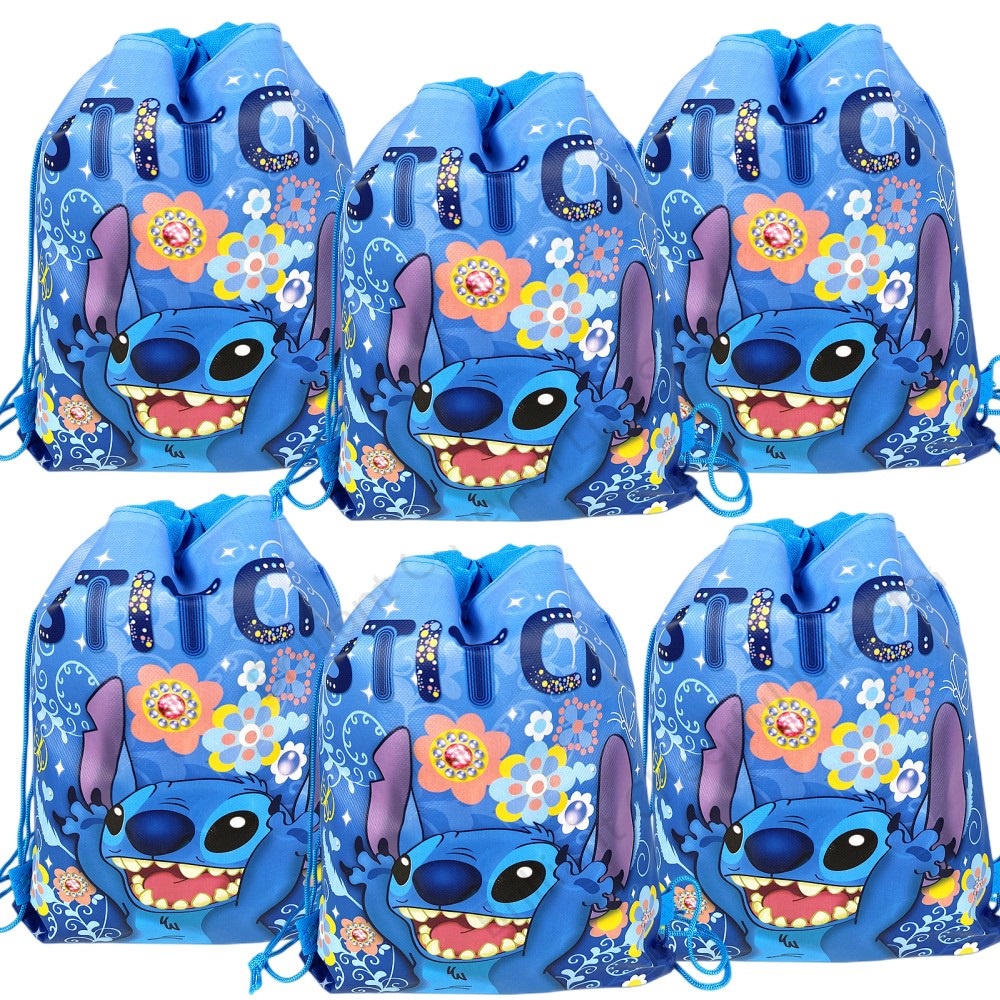 Lilo & Stitch Drawstring Gift Bag Kids Boys Lilo Birthday Party ...
