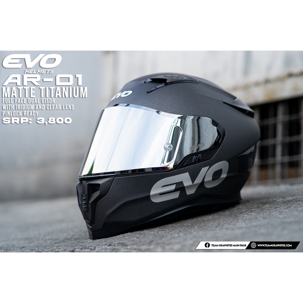 Evo Helmet Modular Dual Visor Matte Black Shark Evo ES Kedje Matt