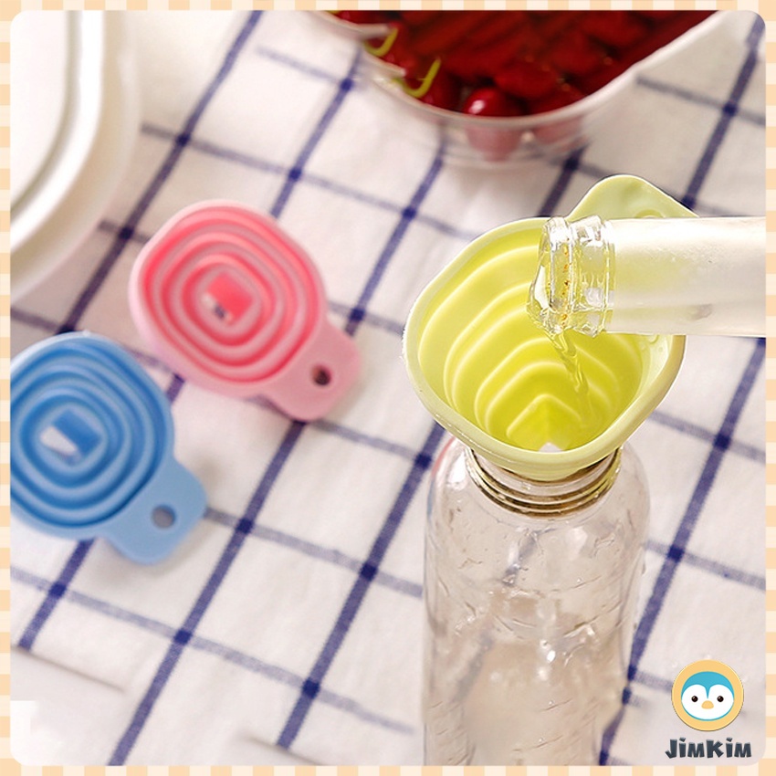 JimKim Foldable Silicone Funnel Hopper Oil Liquid Filling Tools Kitchen ...