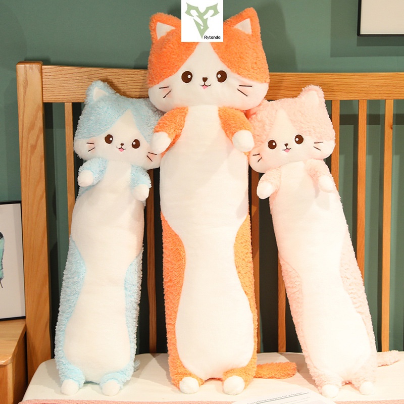 Cute Cartoon Cat Plush Pillow Stuffed Soft Kitty Kitten Children Sleep