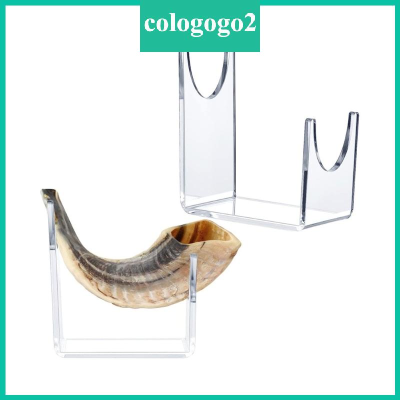 COLO Shofar Stand Clear Acrylic Stand for Shofar Sturdy Shofar Horn